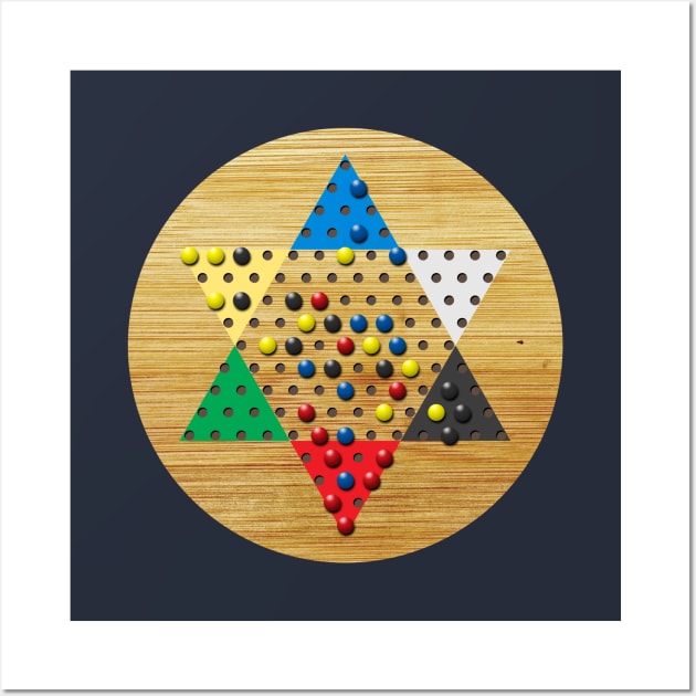 Chinese Checkers Board (new) Wall Art by GloopTrekker